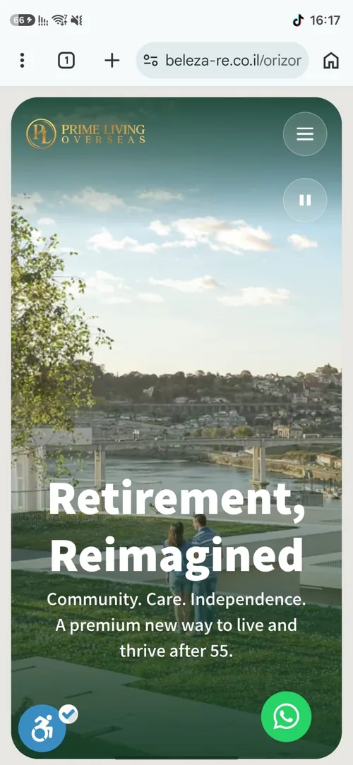 פתיחת הדף בנייד